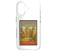 Poster rétro Vintage Canterbury City Village Angleterre Royaume-Uni Coque pour iPhone 17