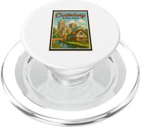 Poster rétro vintage Canterbury Kent England UK Art Graphic PopSockets PopGrip pour MagSafe