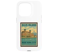 Poster rétro vintage Ellis Island New York City State NY NYC Coque pour iPhone 15 Pro