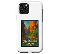 Poster rétro vintage The Narrows Utah UT Zion Coque pour iPhone 11 Pro