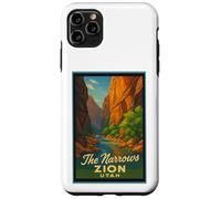 Poster rétro vintage The Narrows Utah UT Zion Coque pour iPhone 11 Pro Max