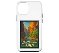 Poster rétro vintage The Narrows Utah UT Zion Coque pour iPhone 12/12 Pro
