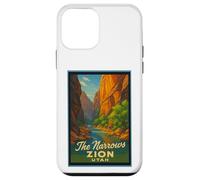 Poster rétro vintage The Narrows Utah UT Zion Coque pour iPhone 12 mini