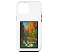 Poster rétro vintage The Narrows Utah UT Zion Coque pour iPhone 12 Pro Max