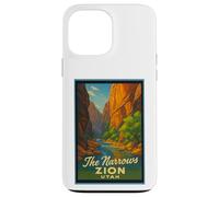 Poster rétro vintage The Narrows Utah UT Zion Coque pour iPhone 13 Pro Max