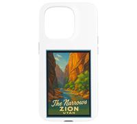 Poster rétro vintage The Narrows Utah UT Zion Coque pour iPhone 15 Pro
