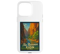 Poster rétro vintage The Narrows Utah UT Zion Coque pour iPhone 15 Pro Max