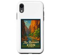 Poster rétro vintage The Narrows Utah UT Zion Coque pour iPhone XR