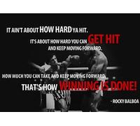 Poster Rocky Balboa Citation en anglais A3