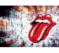 Poster Rolling Stones Lips Kamikaze Design Wall art
