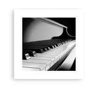 Poster sans Cadre 30x30 cm Affiche Noir et Blanc Musique - 5231 - P2X