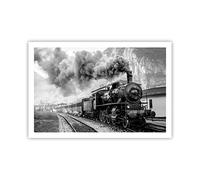 Poster sans Cadre 91x61 cm Affiche Noir et Blanc Autos - 4315 - P2X | Former ET Noir Poster Mural Moderne Décoratif Art Mural Impression d'Art Salon Chambre Cuisine Tableau Décoration ARTTOR