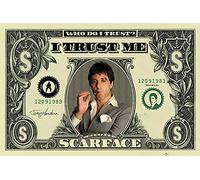 Poster Scarface Dollar "Who do I Trust" (91,5cm x 61cm)