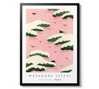 Poster Shin Bijutsukai I, impression murale traditionnelle japonaise sur bois par Watanabe Seitei, décoration abstraite oiseau et ciel, cadeau minimaliste, archivage mat, A2 (impression uniquement