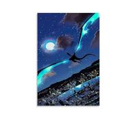 Poster Solo Leveling Sung Jin Woo - Impression sur toile rétro - Décoration murale pour salon, chambre à coucher - 20 x 30 cm - Style rétro