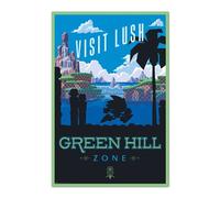 Poster Sonic The Hedgehog - Visit Lush Green Hill Zone