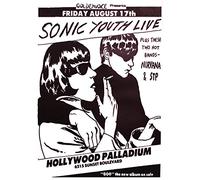 Poster Sonic Youth Live Hollywood Palladium (59,5cm x 84cm) + 1 Powerstrips®, tesa adhésifs double face-20pcs