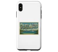 Poster Souvenir de Voyage Vintage des années 50 en Islande Coque pour iPhone XS Max
