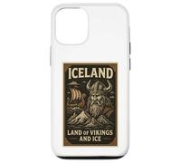 Poster Souvenir de Voyage Vintage des Vikings d'Islande Coque pour iPhone 12/12 Pro