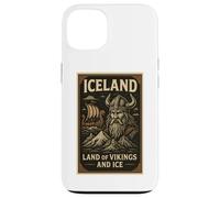 Poster Souvenir de Voyage Vintage des Vikings d'Islande Coque pour iPhone 13