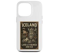Poster Souvenir de Voyage Vintage des Vikings d'Islande Coque pour iPhone 13 Pro