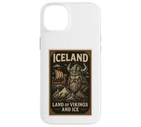 Poster Souvenir de Voyage Vintage des Vikings d'Islande Coque pour iPhone 14 Plus