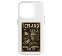 Poster Souvenir de Voyage Vintage des Vikings d'Islande Coque pour iPhone 14 Pro