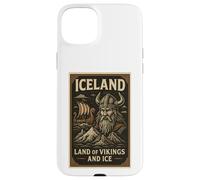Poster Souvenir de Voyage Vintage des Vikings d'Islande Coque pour iPhone 15 Plus