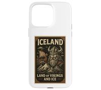 Poster Souvenir de Voyage Vintage des Vikings d'Islande Coque pour iPhone 15 Pro Max