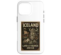 Poster Souvenir de Voyage Vintage des Vikings d'Islande Coque pour iPhone 16 Pro Max