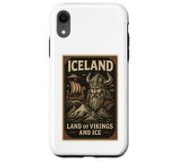 Poster Souvenir de Voyage Vintage des Vikings d'Islande Coque pour iPhone XR