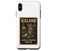 Poster Souvenir de Voyage Vintage des Vikings d'Islande Coque pour iPhone XS Max
