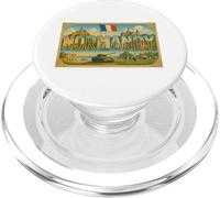 Poster Souvenir de Voyage Vintage Normandie France Art Graphique PopSockets PopGrip pour MagSafe
