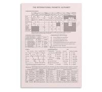 poster Speech Sounds IPA Alphabet Poster, Language Learning Canvas Wall Chart, Gift for English Majors, Voice Actors(Unframed,16x24inch(40x60cm))