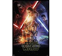 Poster Star Wars : Épisode VII - Le Réveil de la Force Affiche Principale (68cm x 101cm) + Un Poster Surprise en Cadeau!