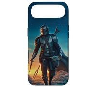 Poster Star Wars : Le Mandalorien et Grogu au Coucher du Soleil Coque pour iPhone Air