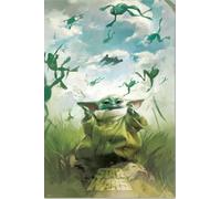 Poster Star Wars The Mandalorian Grogu Training - Dimensions : 61 x 91,5 cm