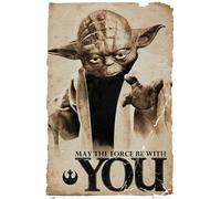Poster Star Wars Yoda May the Force be with You (61cm x 91,5cm)
