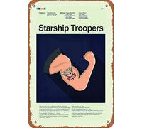 Poster Starship Troopers en métal rétro vintage 20,3 x 30,5 cm Décoration murale