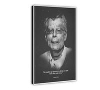 Poster Stephen King sur toile avec citations de motivation - Décoration murale pour salon, chambre à coucher - 30 x 45 cm