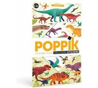 POPPIK Poster stickers Découverte des dinosaures Multicolore G