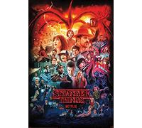 Poster Stranger Things - Montage des saisons - Dimensions : 61 x 91,5 cm