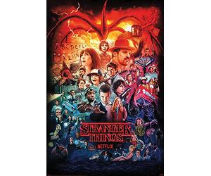 Poster Stranger Things - Montage des saisons - Dimensions : 61 x 91,5 cm