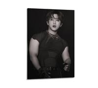 Poster Stray Kids Changbin sur toile pour albums de musique et films, peinture décorative pour salon, chambre à coucher, 30 x 45 cm, style cadre