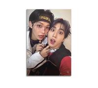 Poster Stray Kids sur toile pour albums de musique et films, peinture décorative pour salon, chambre à coucher, 30 x 45 cm, style sans cadre