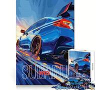 Poster Subaru WRX, Puzzle de 1000 pièces pour Adultes, Jeu de logique Pointue, Loisirs à Domicile, découpe précise, 38x26cm
