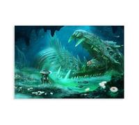 Poster Subnautica 70 sur toile - Décoration murale pour salon, chambre à coucher - 50 x 75 cm
