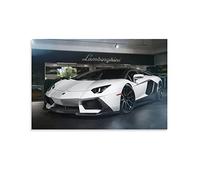 Poster Supercar Lamborghini Aventador - Peinture décorative sur toile - Affiches murales et d'art - Impression moderne pour chambre à coucher familiale - 30 x 45 cm