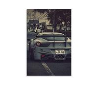 Poster Supercar pour Ferrari 458 Liberty Walk Racing Car Poster décoratif sur toile pour chambre à coucher 30 x 45 cm
