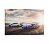 Poster Supercar pour Lamborghini Huracan Performante Spyder - Poster décoratif sur toile - Décoration murale et photo d'art moderne pour chambre à coucher - 20 x 30 cm
